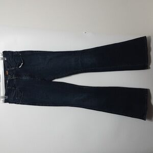 Pilcro Fit Superscript Mid Rise Flare Leg No 27 Denim Jean